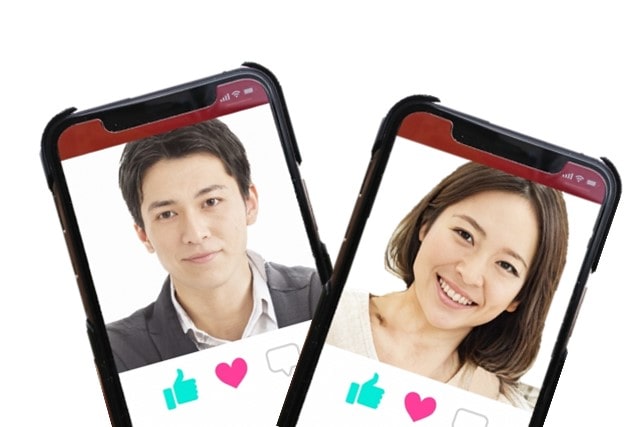 マッチングアプリの画像