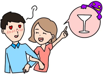 ぼったくりバーに連れていかれる男性